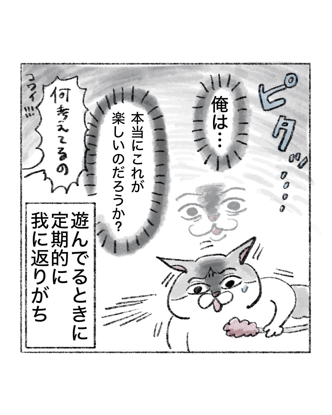 我に返る猫 │ うみのなか。